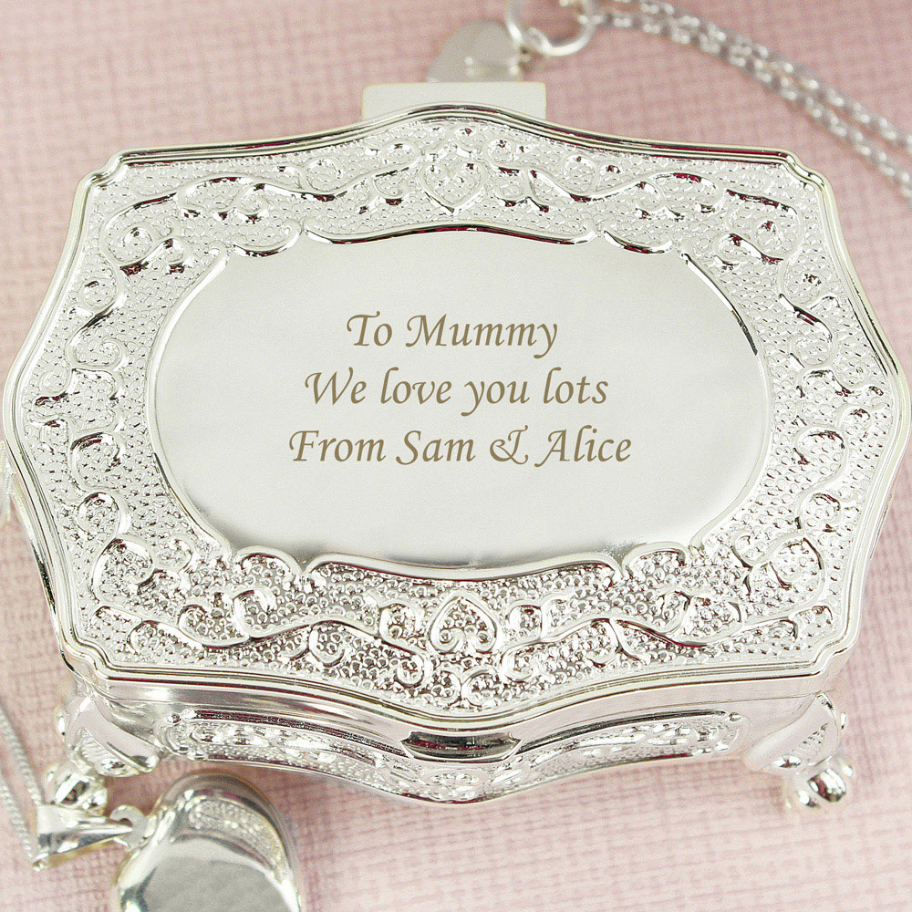 Personalised Memento Personalised Antique Trinket Box Small Image 4