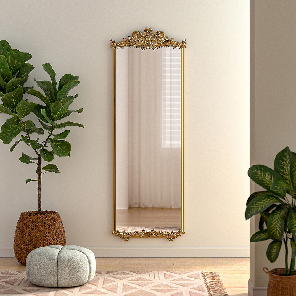 Living and Home Gold Metal Wall Mirror 170 x 60cm Image 7