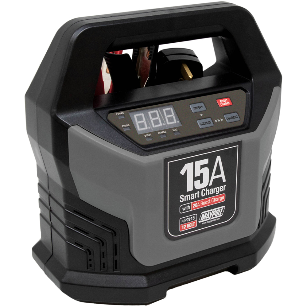 Maypole 12V 15A Battery Charger with 20A Boost Charge Image 1