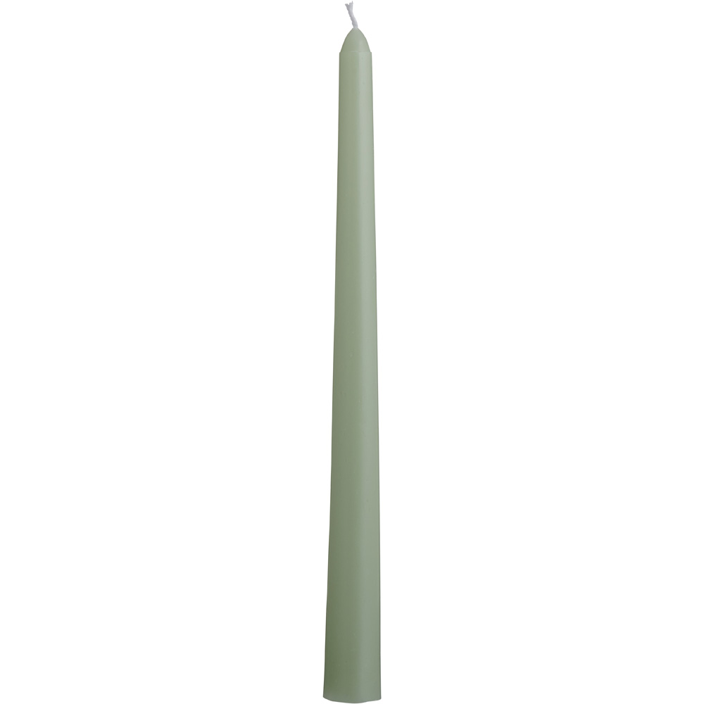 Wilko Unscented Taper Candles Sage 10 Pack Image 2