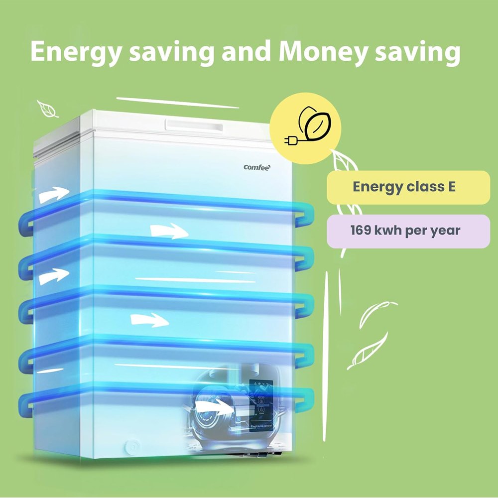 Comfee White Refrigerator Fridge 99L Image 4
