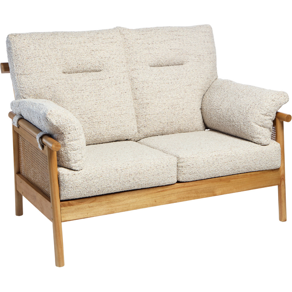 Desser Mindi 2 Seater Light Oak Natural Rattan Sutton Sofa Image 2