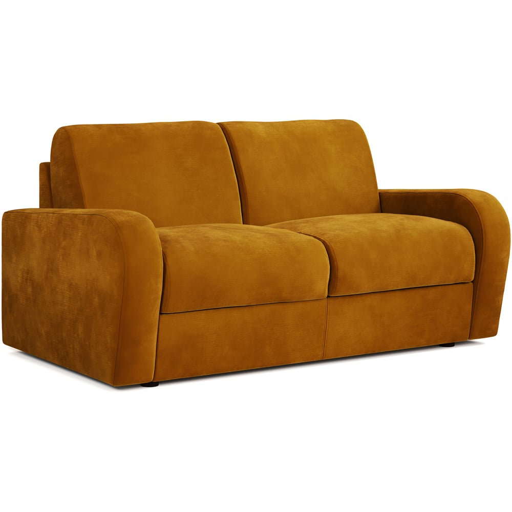 Jay-Be Deco 2 Seater Luxe Velvet Saffron Sofa Bed with e-Sprung Mattress Image 2