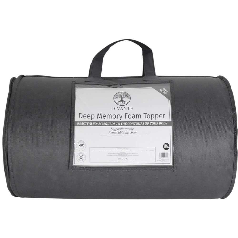 Divante Double Deep Memory Foam Mattress Topper Image 1