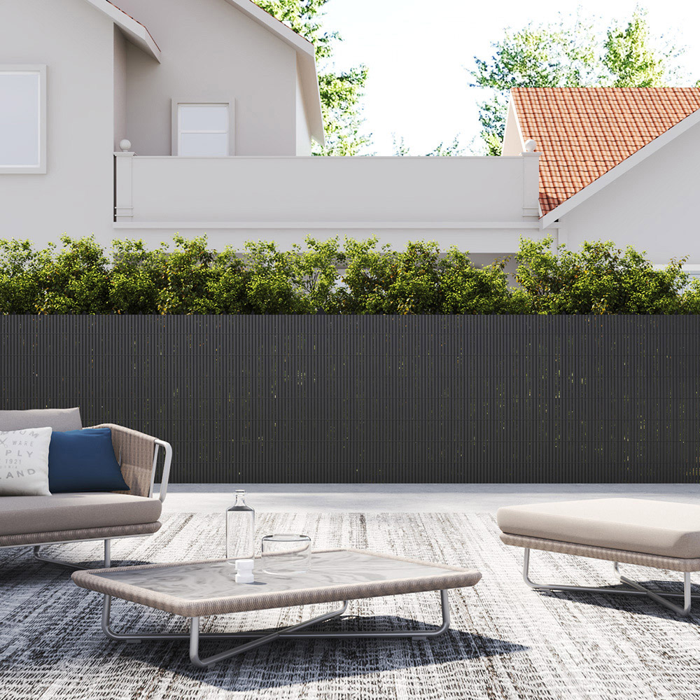 Living and Home 5 x 1m UV Resistant PVC Privacy Screen Image 1