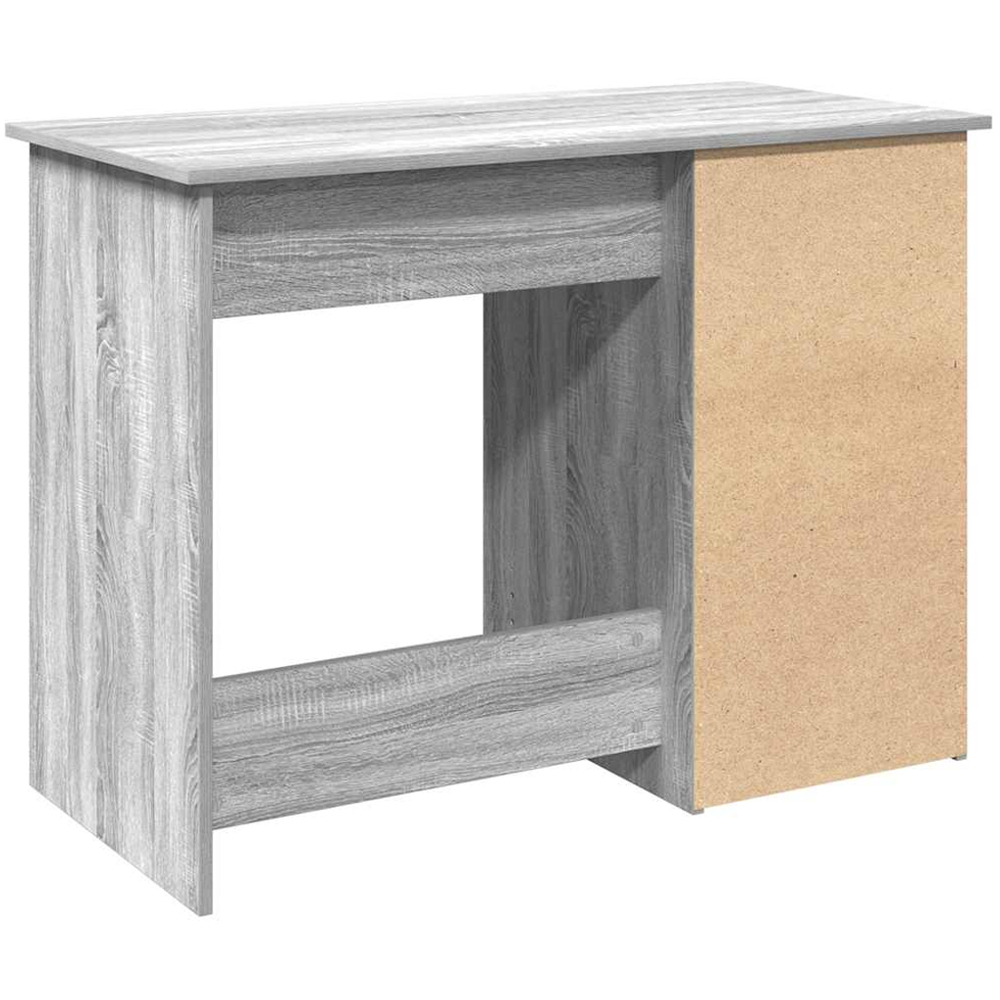 vidaXL 3 Drawer Single Shelf Computer Desk Grey Sonoma Image 6