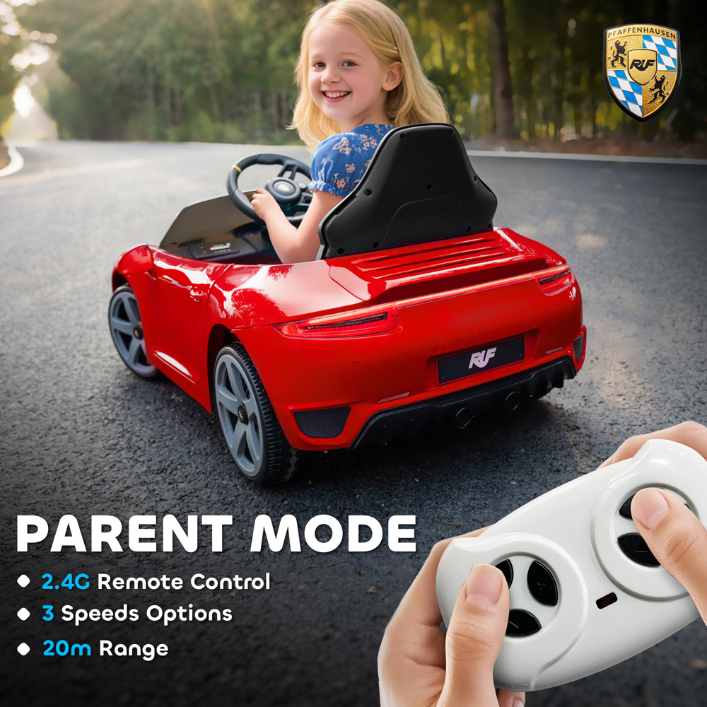 Tommy Toys RUF GT Red Kids Electric Car 12V Image 5