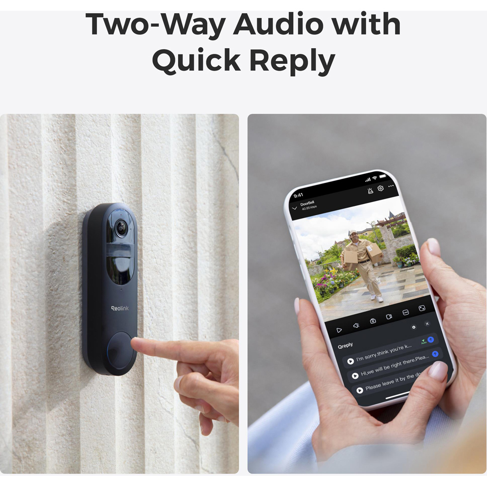 Reolink Advantage Series D340B 2K 4MP Wi-Fi Video Doorbell with Chime and 64GB Card Image 6