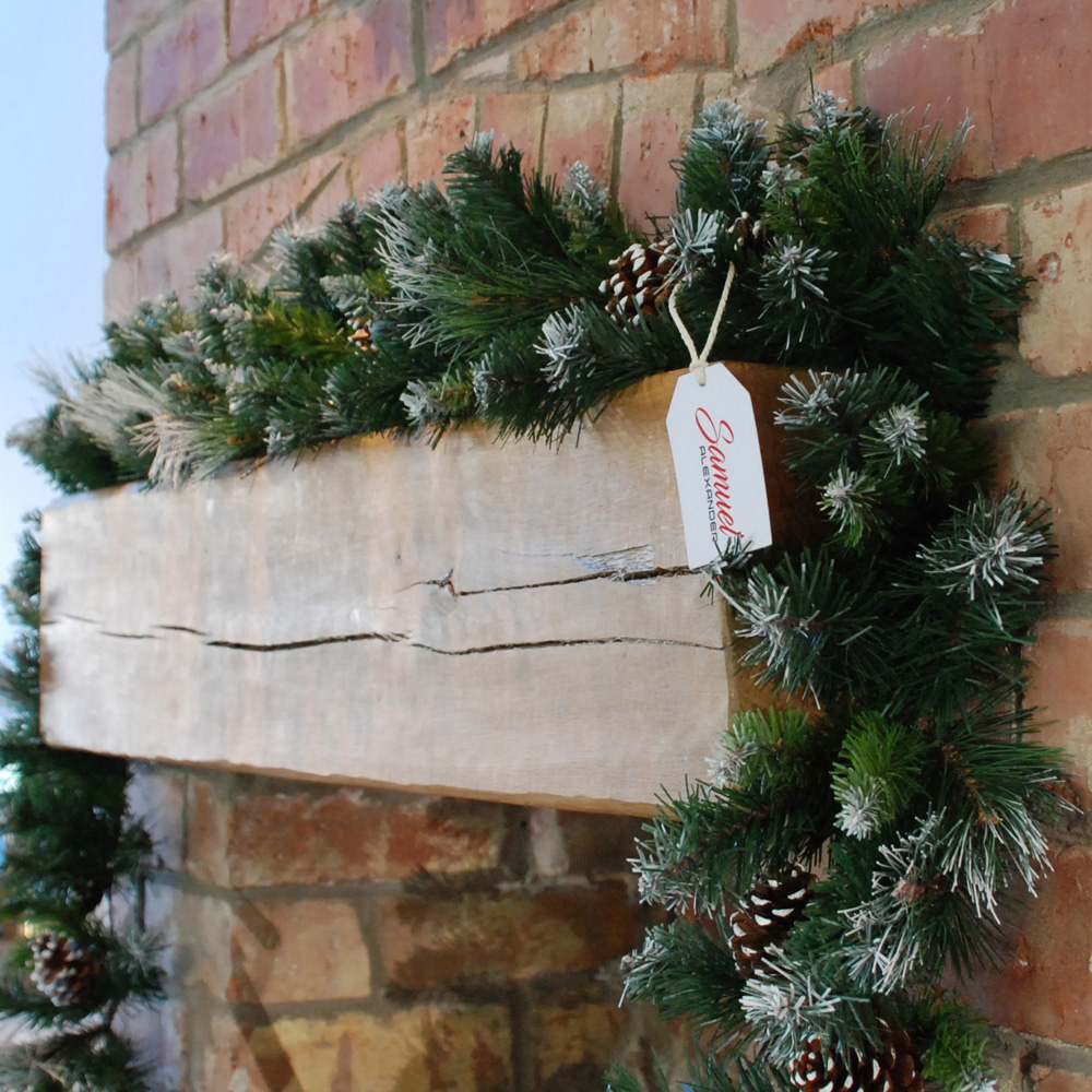 Samuel Alexander Frosted Glacier Christmas Garland with Pine Cones 270cm Image 4