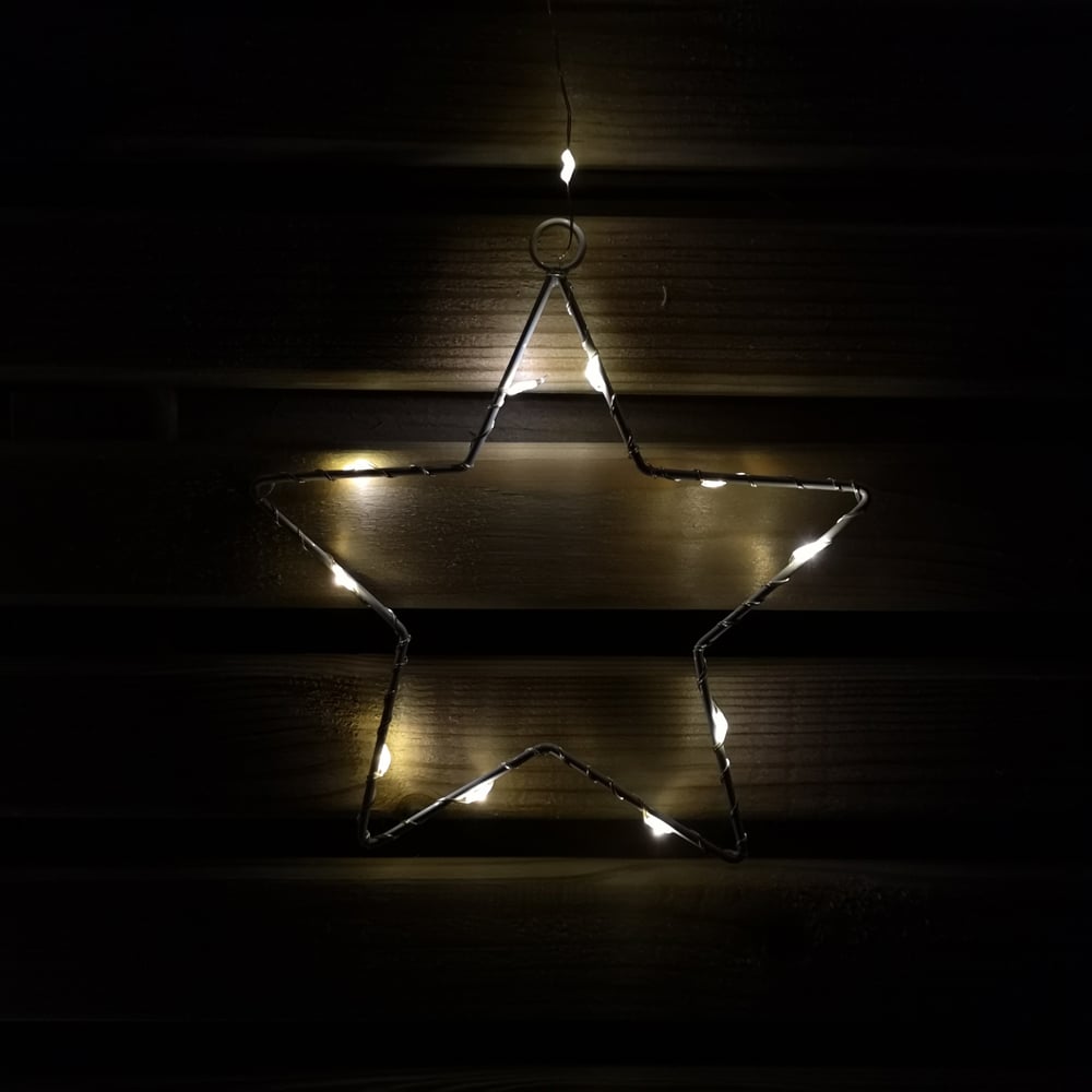 Samuel Alexander 140 Warm White LED Star Curtain Lights Image 4
