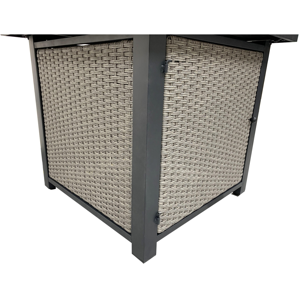 Tepro Gas Firepit Table Square Patio Heater 76cm Image 7