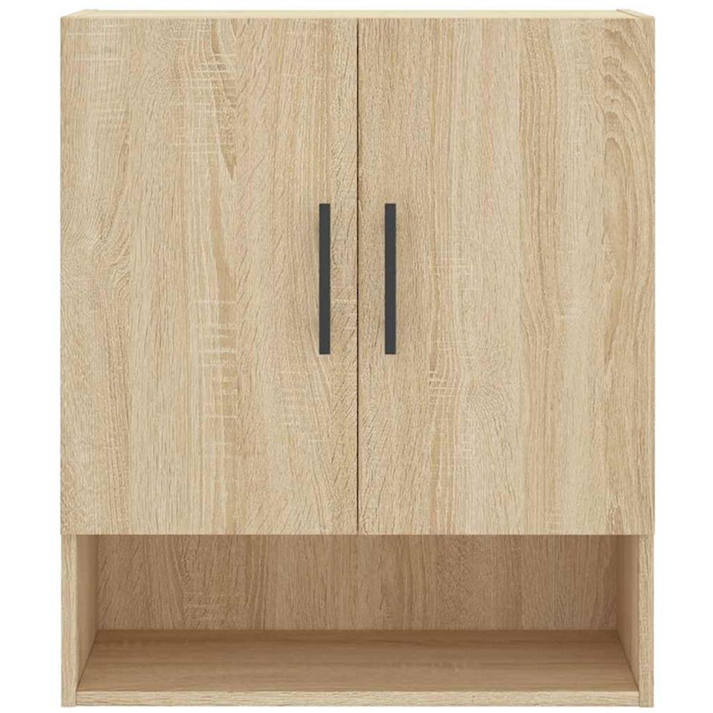 vidaXL 2 Door Single Shelf Sonoma Oak Wall Cabinet Image 6