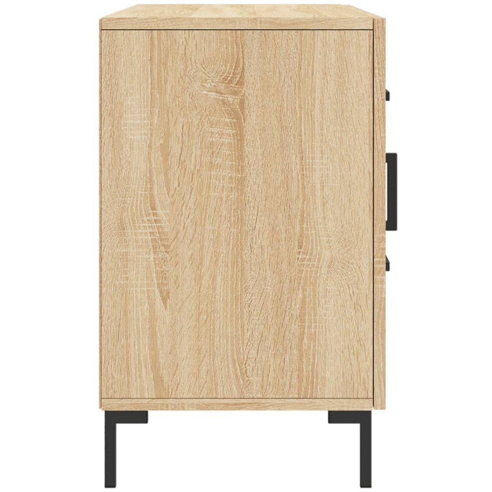 vidaXL 2 Door 2 Drawer Sonoma Oak Sideboard Image 7