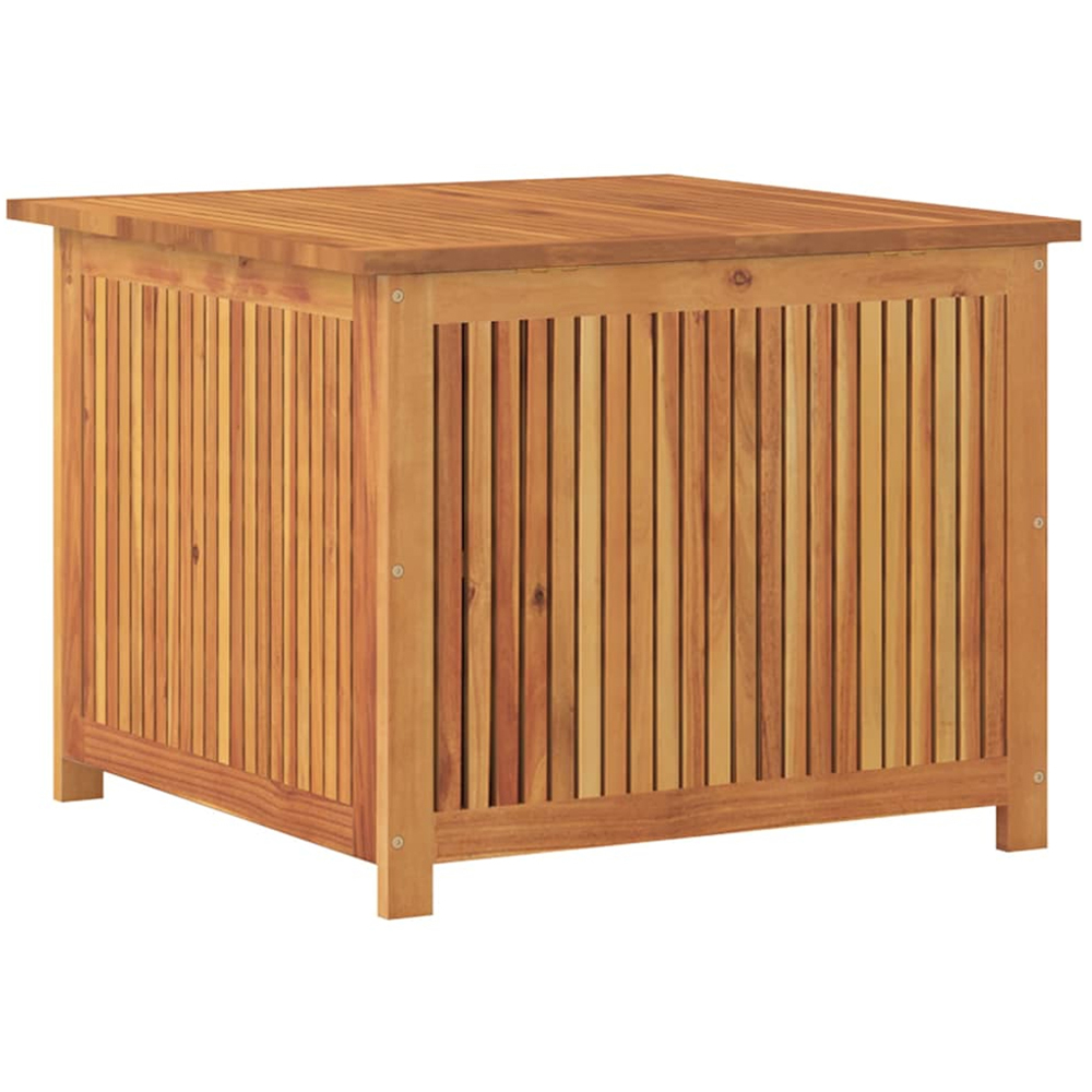 vidaXL 58 x 75 x 75cm Brown Acacia Wood Garden Storage Box Image 3