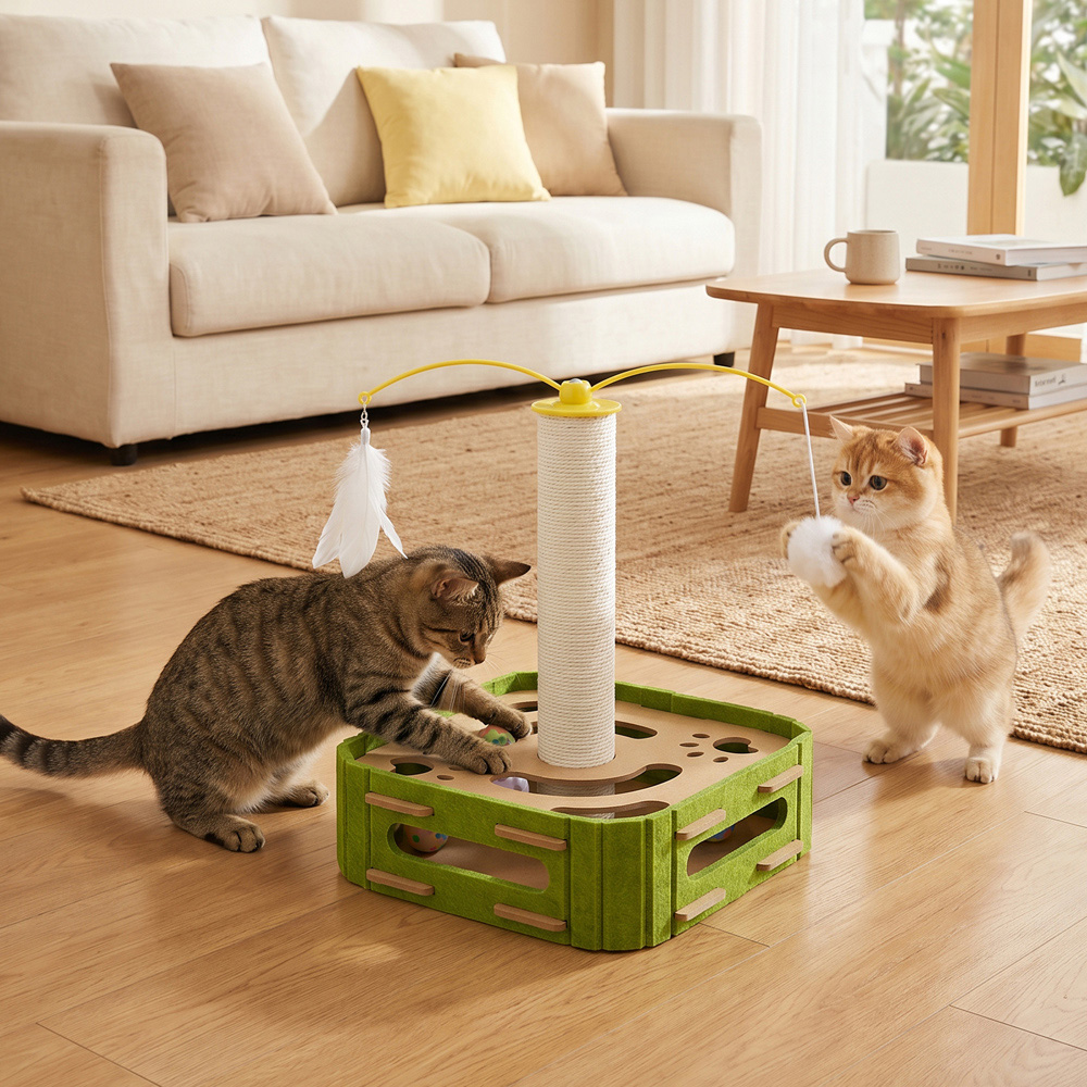 H&O Direct Green Interactive Cat Puzzle Box Toy Image 5