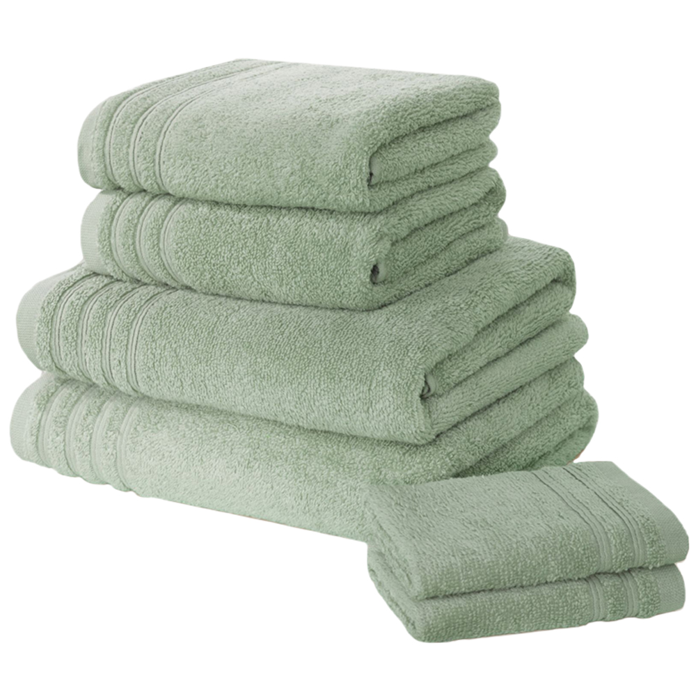 Rapport Home So Soft Green Cotton Bath Towel Image 1
