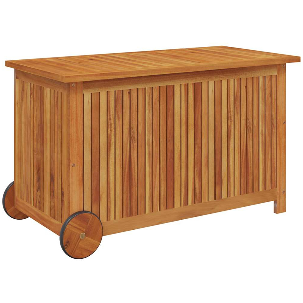 vidaXL 58 x 90 x 50cm Brown Acacia Wood Garden Storage Box Image 2