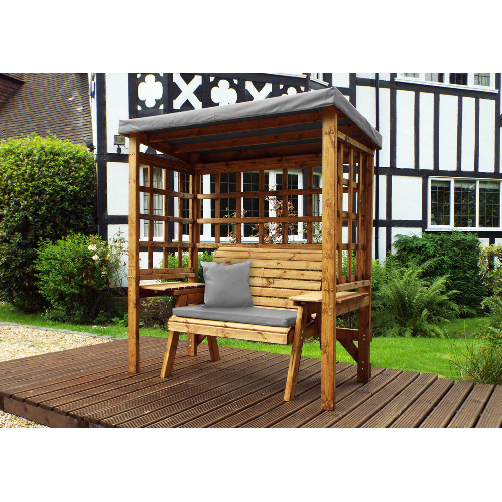 Charles Taylor Wentworth 2 Seater Arbour with Grey Roof Cover Image 3