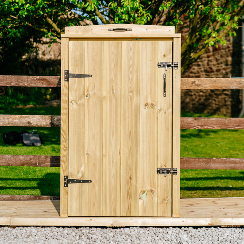 The Garden Village Chatburn 360L Single Wheelie Bin Shed Image 2