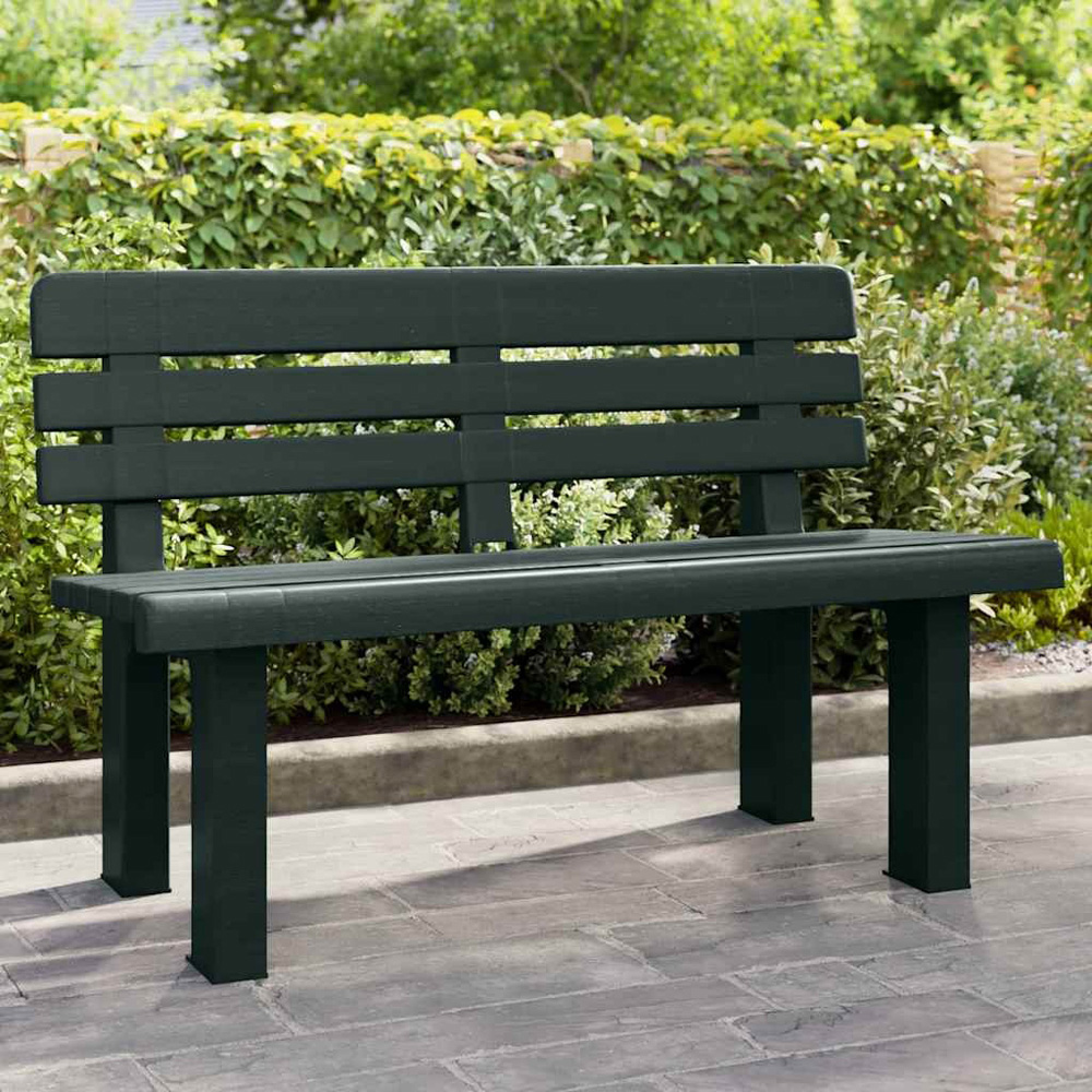 Walplus Green Garden Bench 110 x 52 x 71cm Image 1