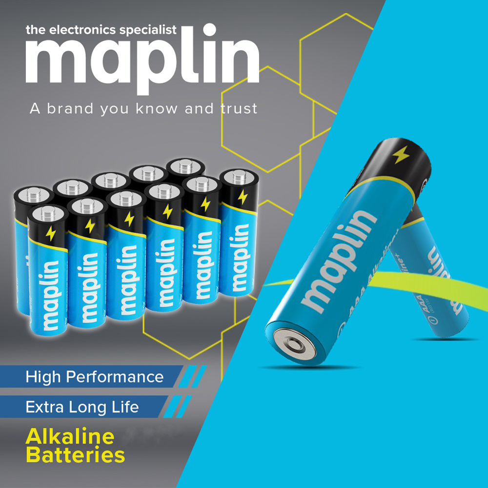 Maplin AAA LR03 80 Pack 1.5V Extra Long Life Alkaline Batteries Image 2