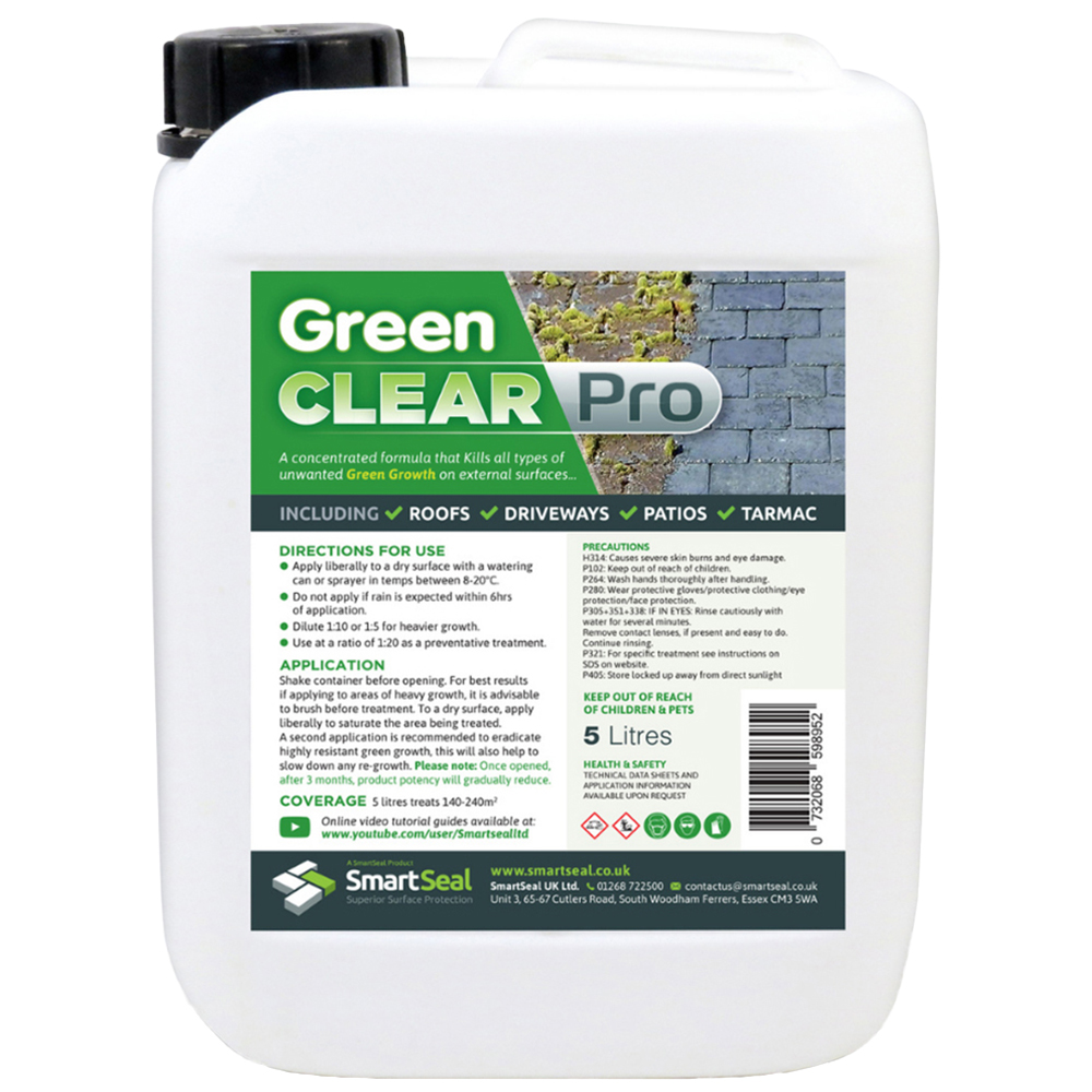 SmartSeal Green Clear Pro Lichen and Algae Killer 5L Image 1