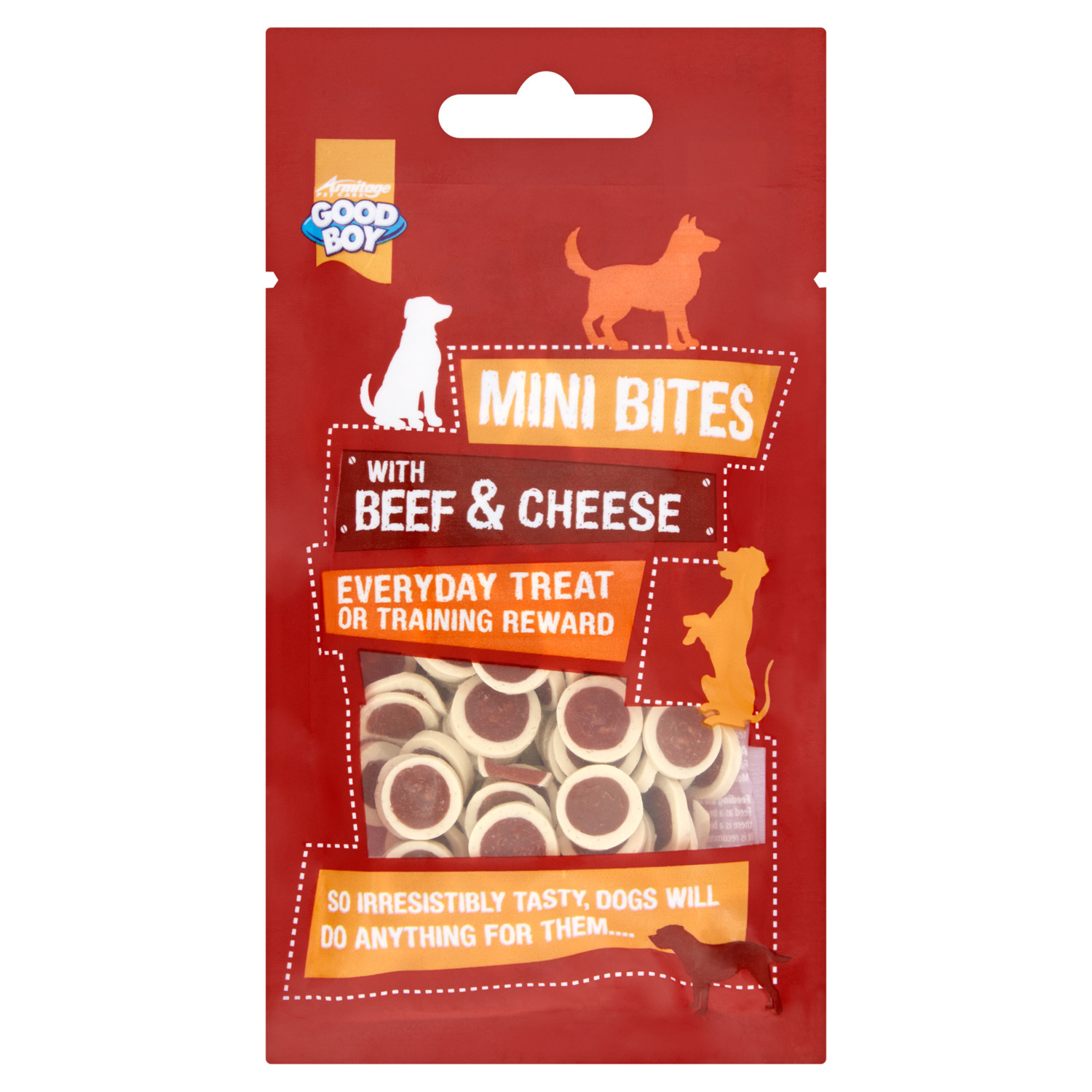Good Boy Mini Beef and Cheese Bites Dog Treat 70g Image