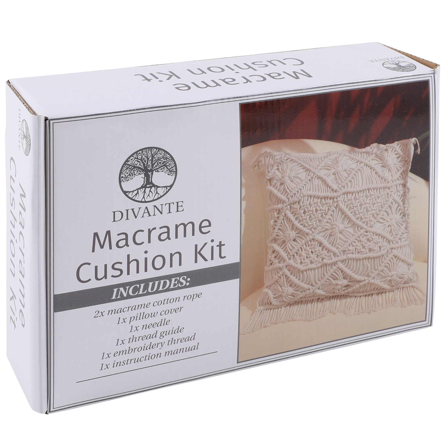 Macrame Cushion Kit - White Image 1