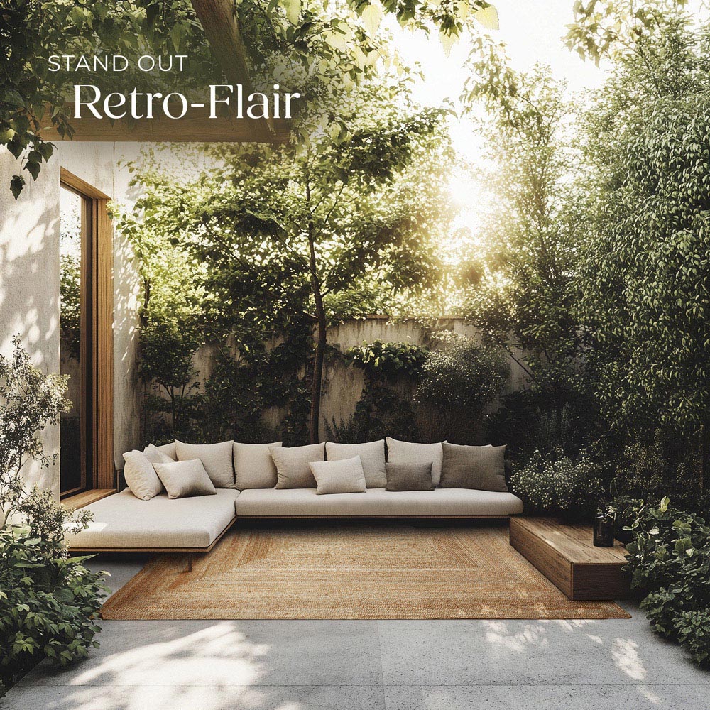 tectake Glim Jute Woven Rug 290 x 200 x 0.5cm Image 3