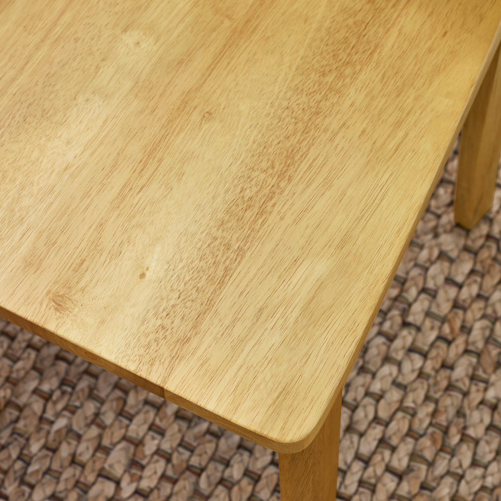 Furniturebox Marros Set of 2 Oak Effect Solid Wood Crossback Dining Chairs Image 3
