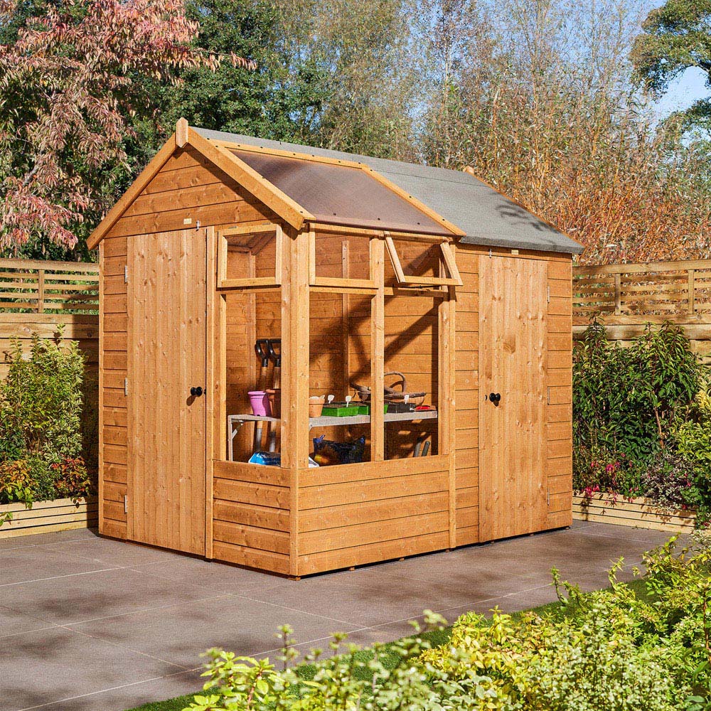 Rowlinson 8 x 6ft Growhouse with Store Image 2