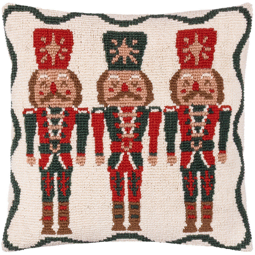 Furn Nutcracker Trio Tufted Cream Cushion 45 x 45cm Image 1