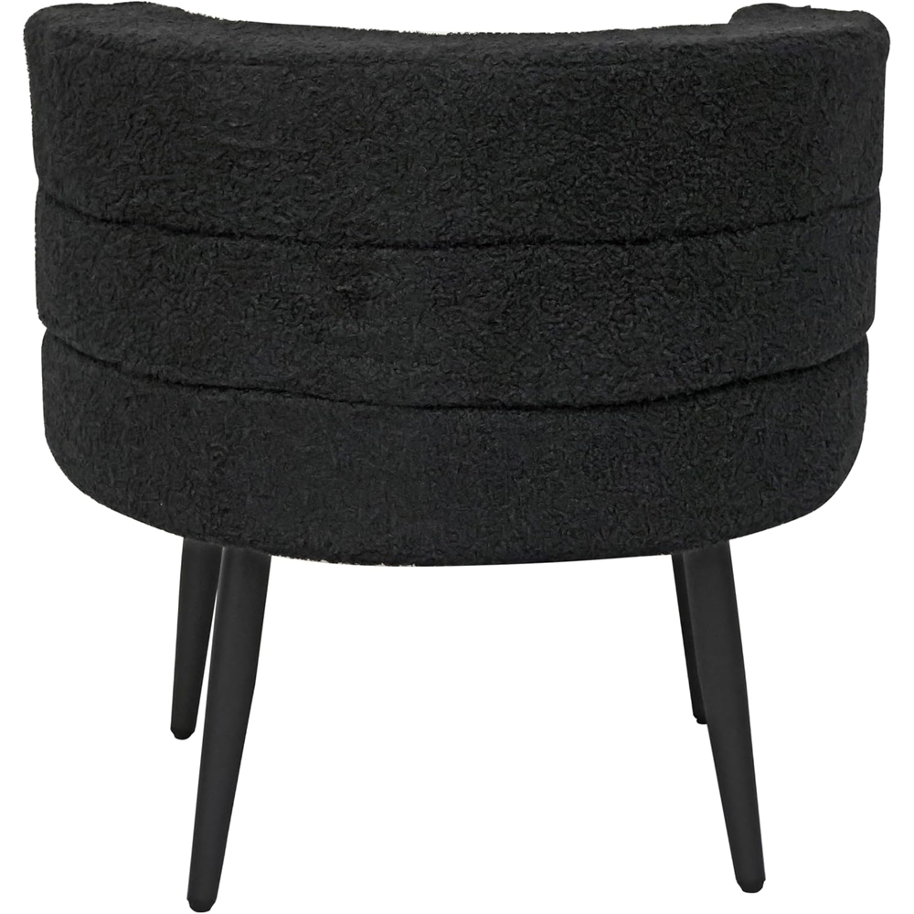 Alivio Black Sherpa Sofa Chair Image 4