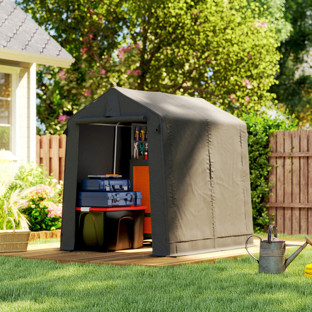 Outsunny  7.5 x 6.2ft  Portable Storage Shed Image 2