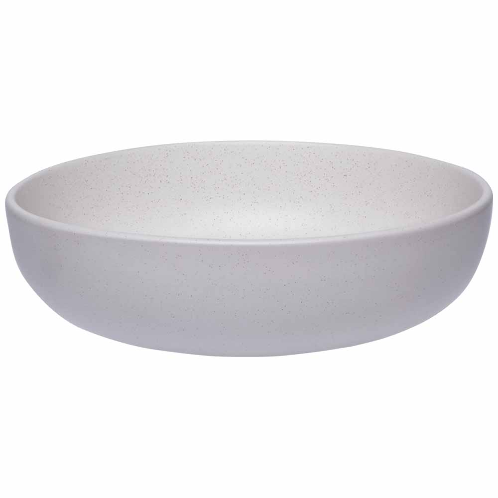 Wilko Cool Grey Speckled Soup Bowl Image 1