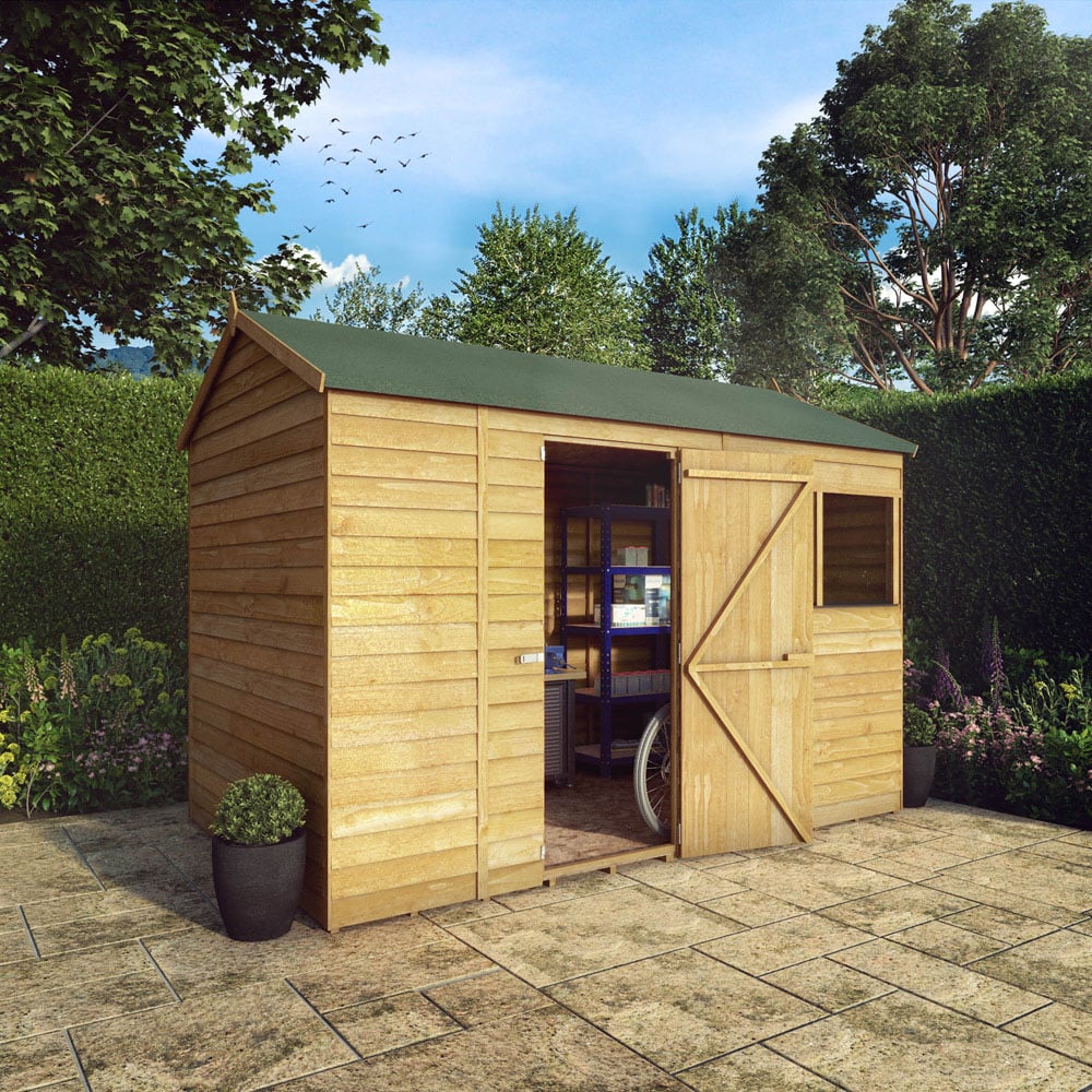 Mercia 6 x 10ft Overlap Reverse Apex Shed Image 2