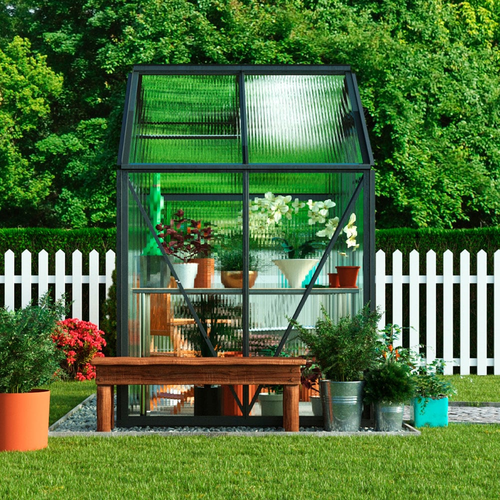 Garden Gear Grey 6.2 x 4.3ft Greenhouse Image 8