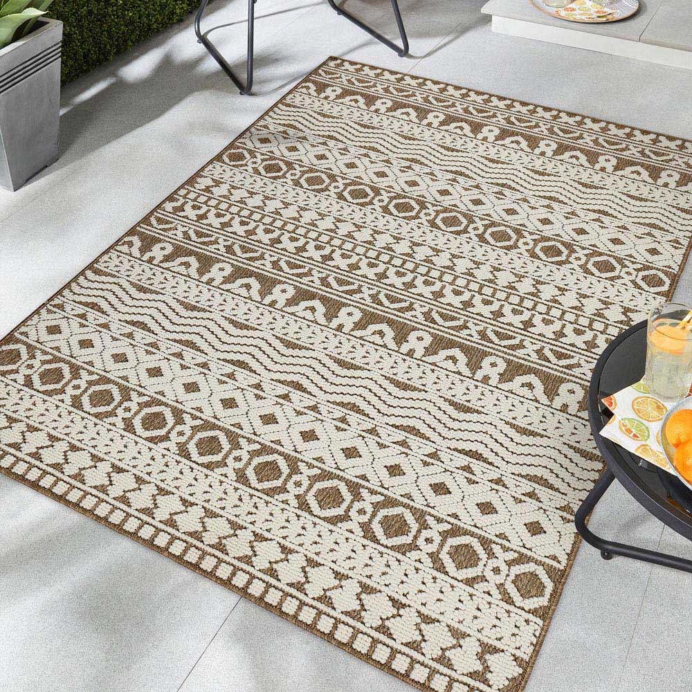 Origins Atlas Graphic Coffee Rug 120 x 170cm Image 2