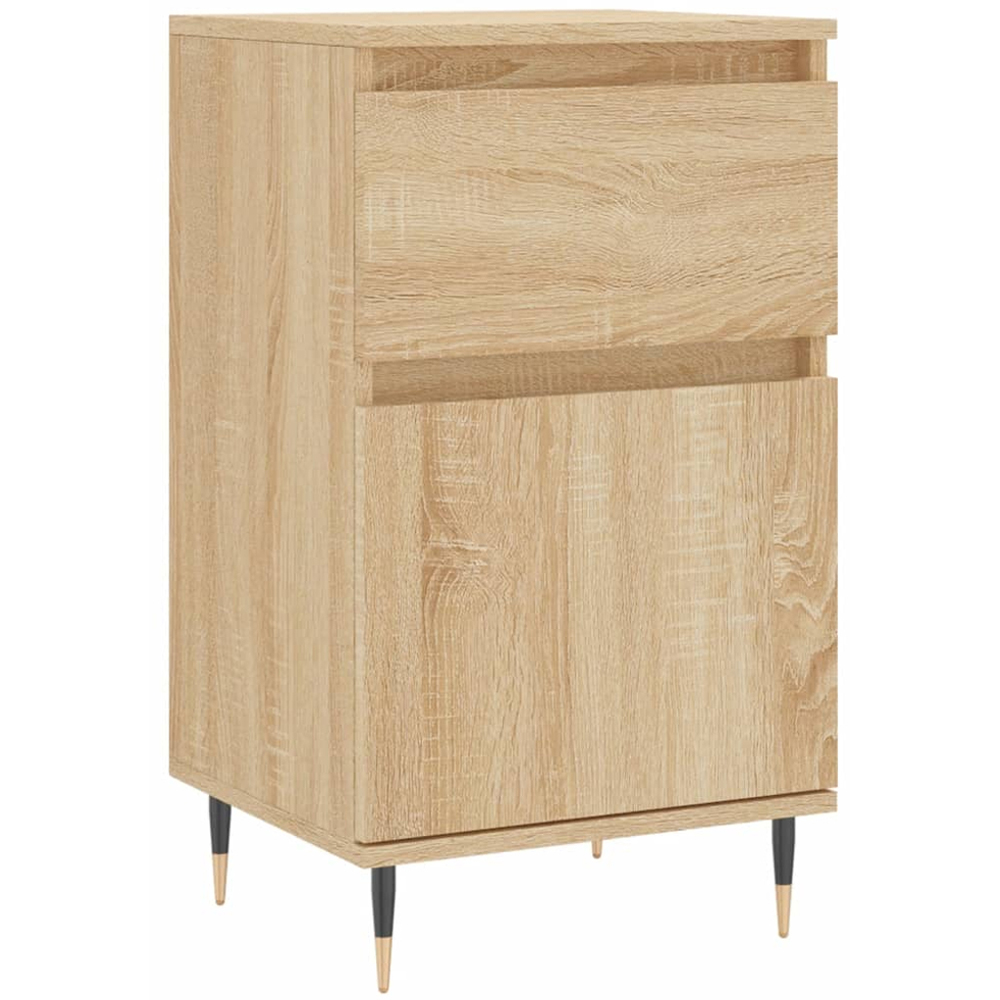 vidaXL Single Drawer Single Door Sonoma Oak Sideboard Image 2