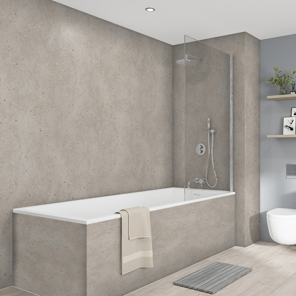 Wetwall Elite Terrazzo Dune Tongue and Groove Shower Panel 2420 x 600mm Image 1