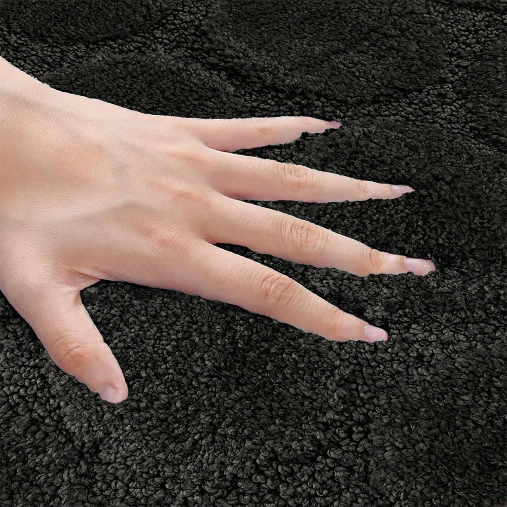 Velosso Cobla Black Bath Mat Set Image 4