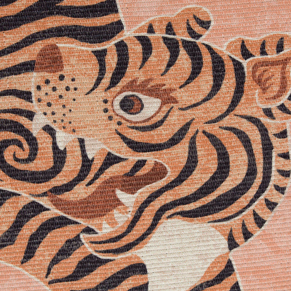 furn. Coral Tibetan Tiger Washable Outdoor Rug 120 x 170cm Image 3