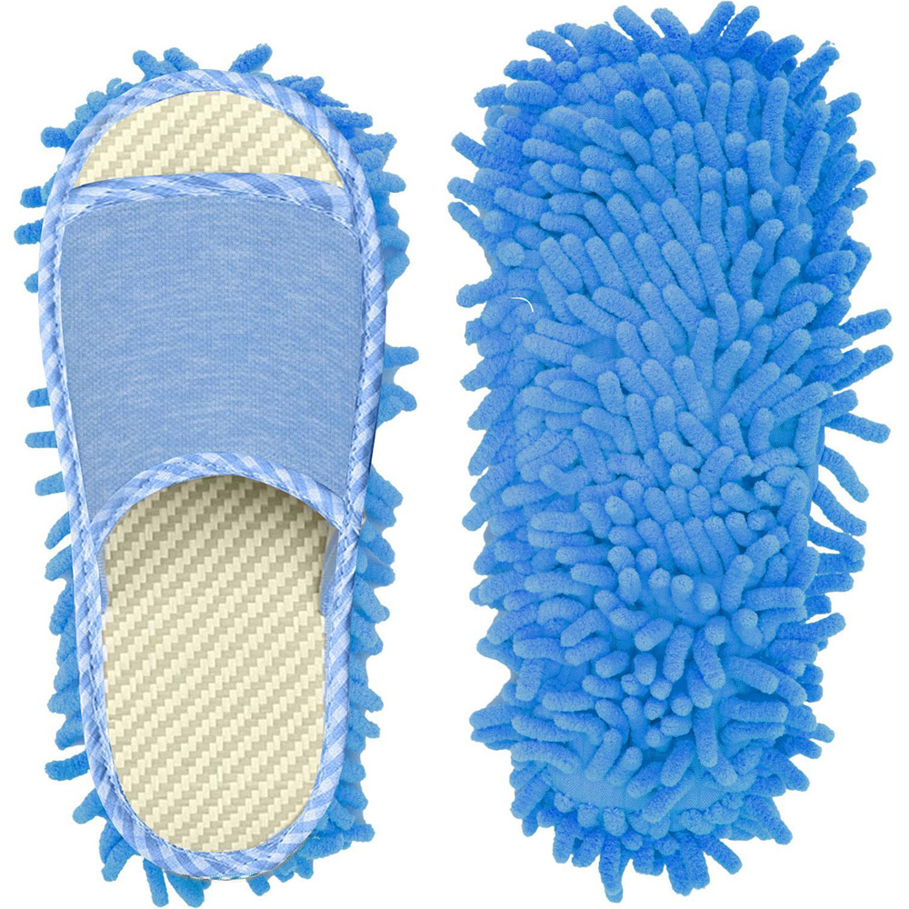 Haven Blue Microfiber Chenille Flexible and Elastic Mop Shoe Image 2
