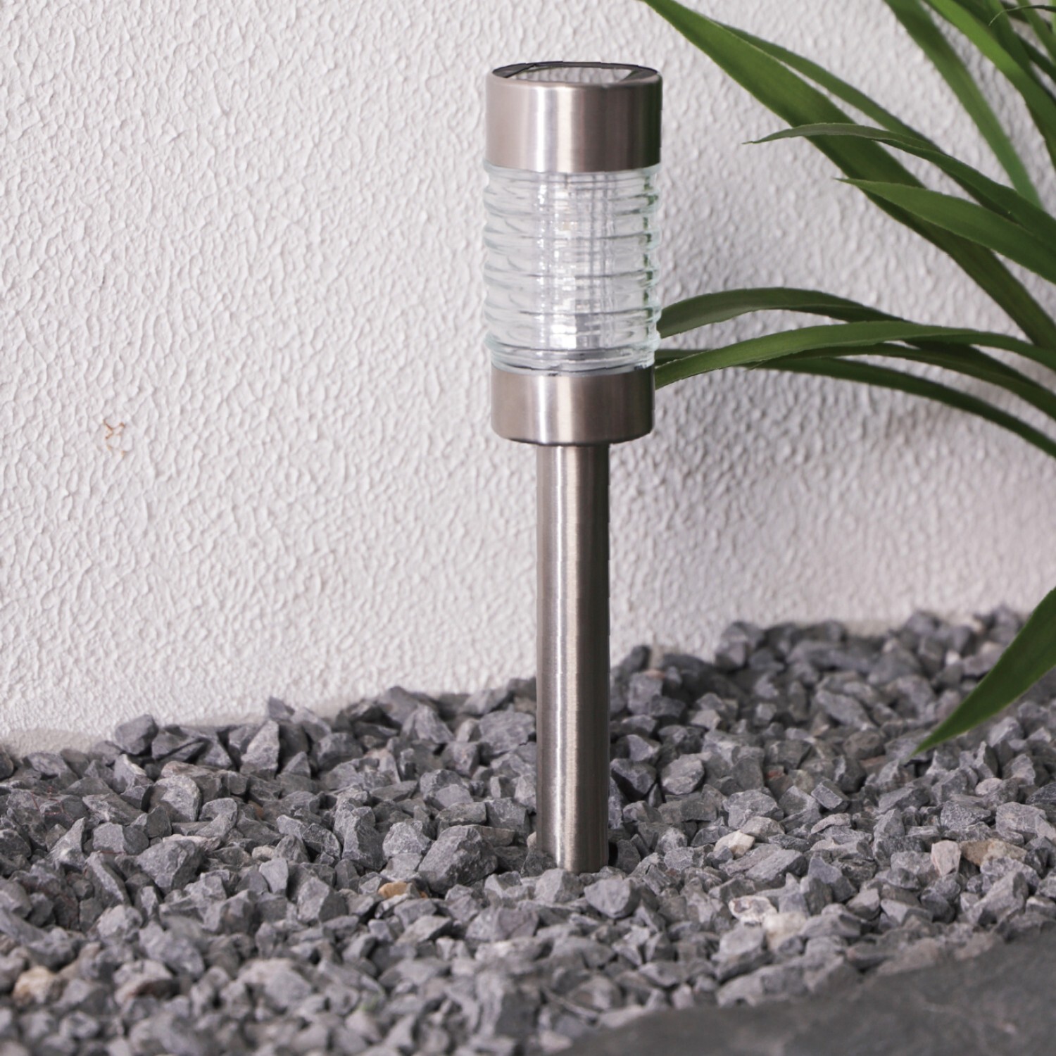 Pack of 4 Solar Mini Bollard Stake Lights Image 3