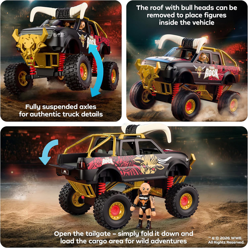 Playmobil WWE The Rock Monster Truck Playset Image 6