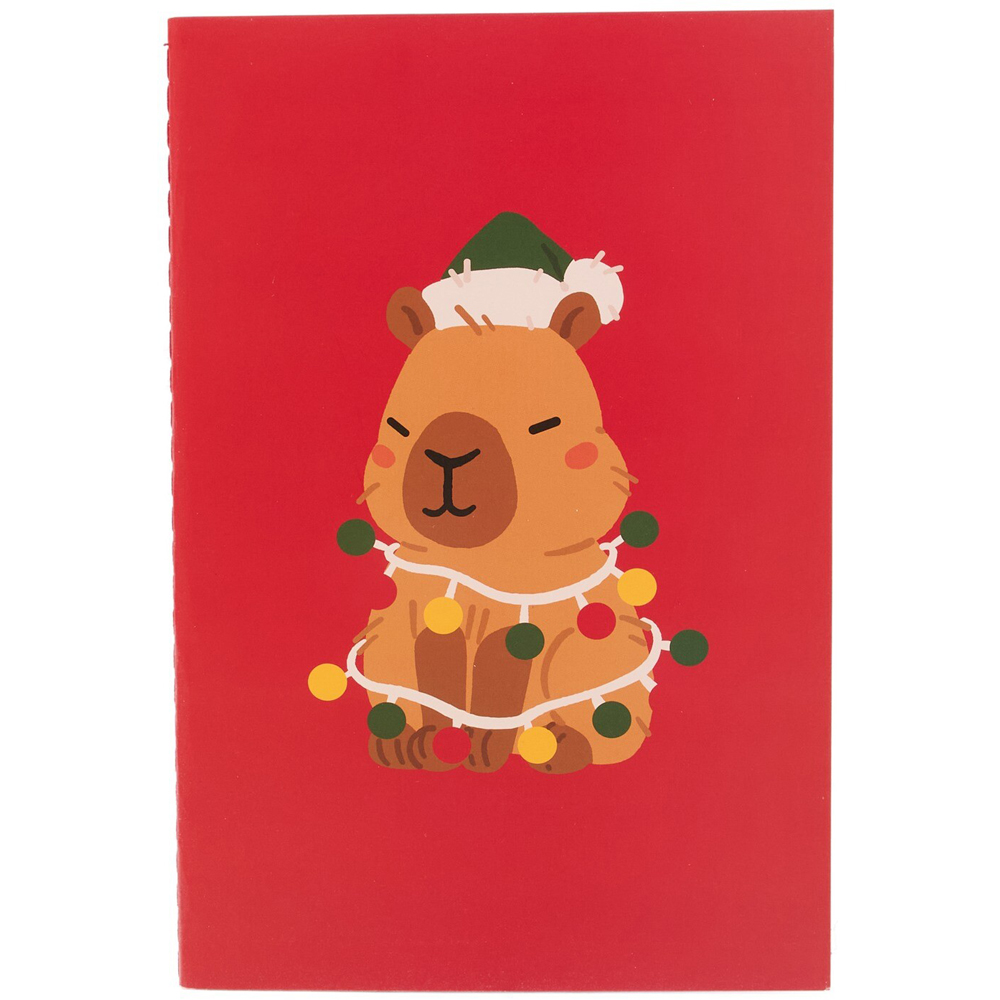 Pack of 3 Xmas Capybara Notebooks Image 5