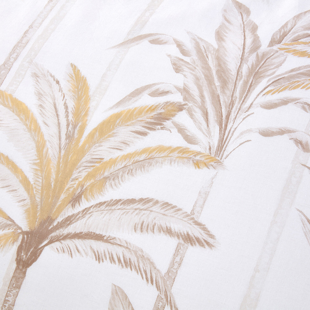 Palms Metallic Duvet Set Neutral Superking Image 5