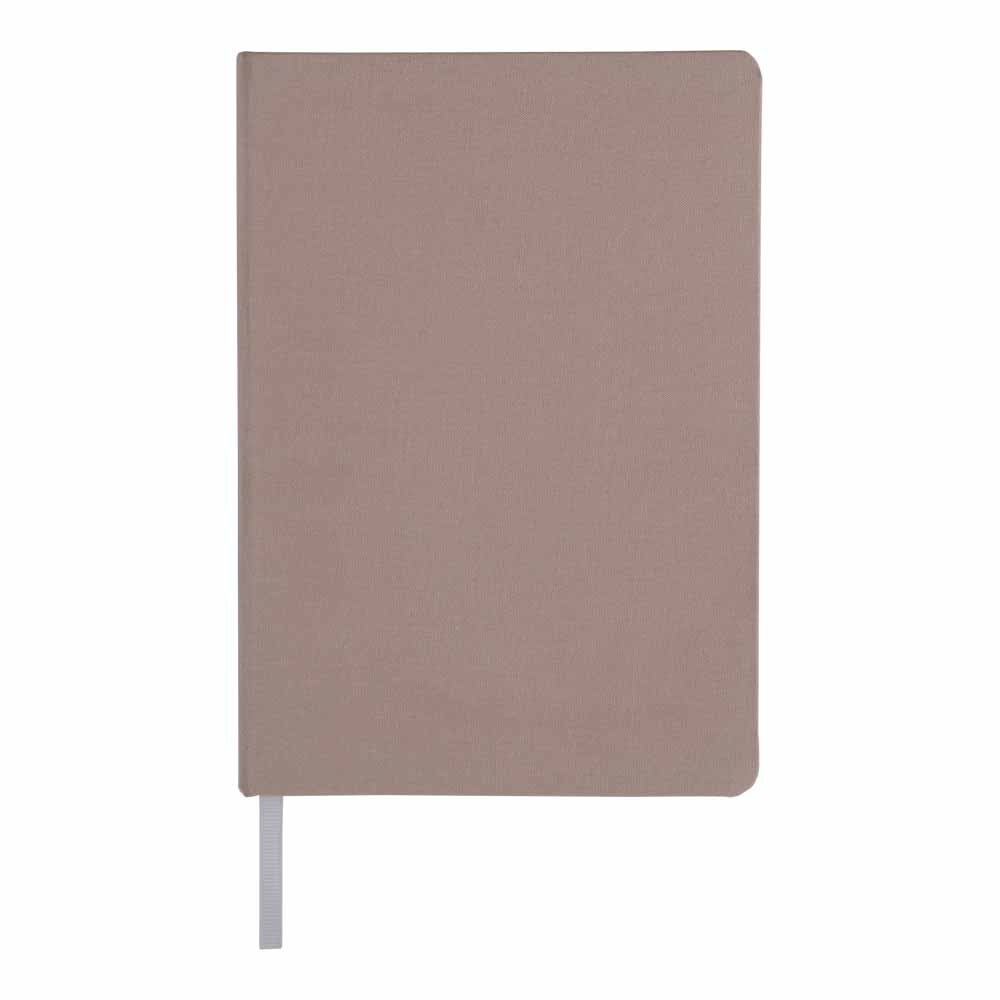Wilko A5 Pink Canvas Notebook Wilko