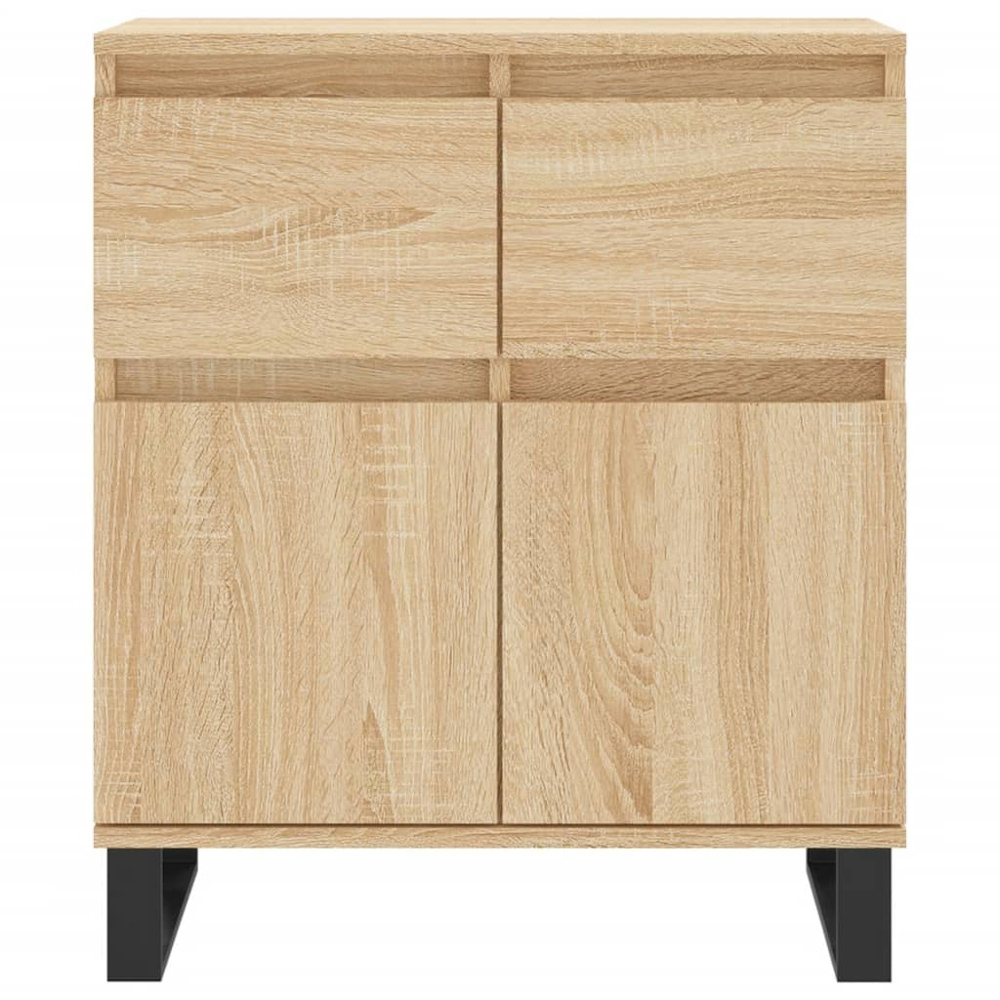 vidaXL 2 Door 2 Drawer Sonoma Oak Sideboard Image 5