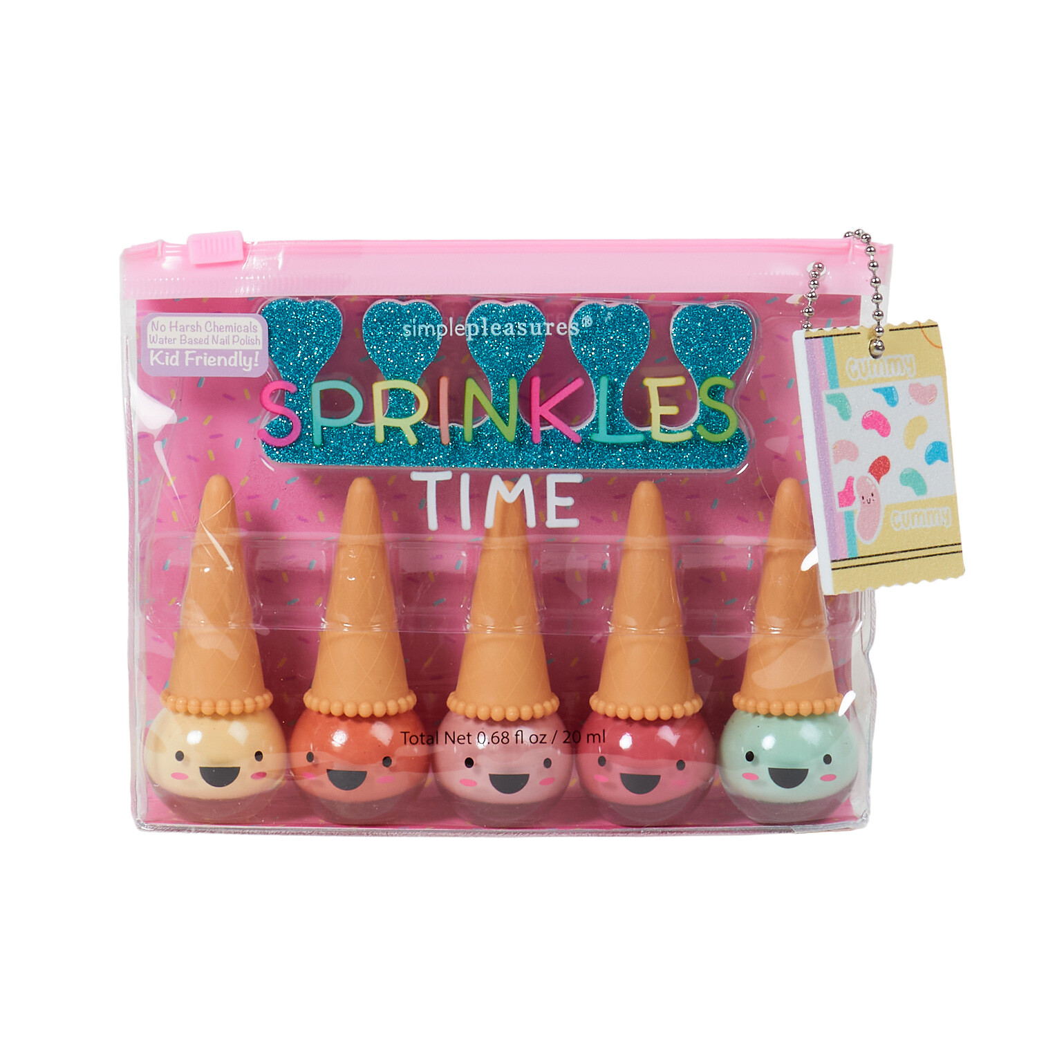 Sprinkles Time Ice Cream Nail Set - Pink Image 1